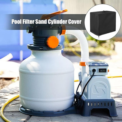 Pool Sand Filter Pump Cover - Anti-Uv Ground Shelter | Outdoor Pool Filterr Box Enclosure, Sands Filters Protection Enclosure, Oxford Fabric Filter Cover for Sand Filtter, Protects fro