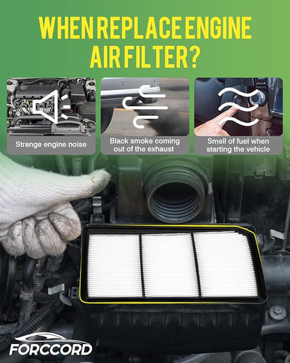 2-Pack Engine Air Filter Fits for Nissan Titan 2024 2023 2022 2021 2020 2019 2018 2017 Air Filters Replacement PA99212 Car Accessories