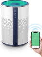 TCL Air Purifier for Home Room Bedroom, Smart WiFi Alexa Control, True H13 HEPA Air Filter Remove 99.97% Smoke Odor Pet Dander Dust Pollen Mold Air Cleaner Metal Design with Night Light