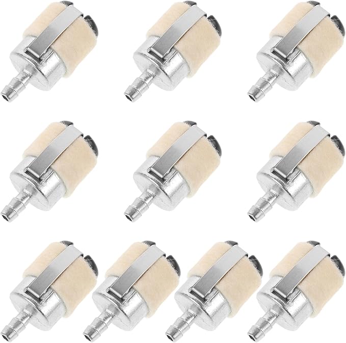 Alasum 10Pcs Chainsaw Fuel Filter Replacement Parts for 52/58Cc Gasoline Chainsaws Trimmer Fuel Filters Compatible with Outdoor Power Equipment Sturdy Grass Trimming