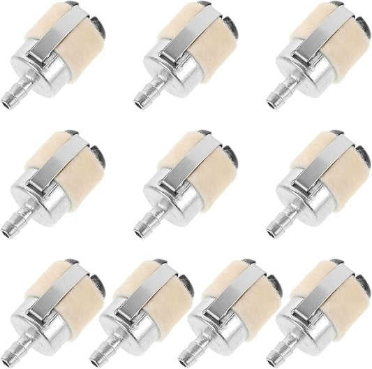 Alasum 10Pcs Chainsaw Fuel Filter Replacement Parts for 52/58Cc Gasoline Chainsaws Trimmer Fuel Filters Compatible with Outdoor Power Equipment Sturdy Grass Trimming