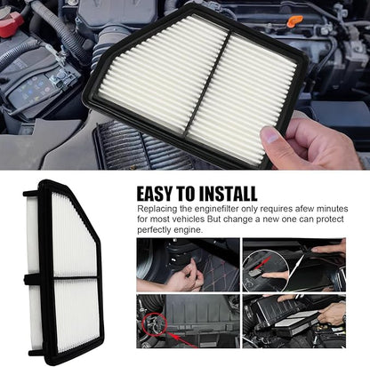 Engine Air Filter 17220-5BA-A00 Compatible with Honda Civic 2016-2024 2.0L, HR-V 2023 2024 2.0L, Replace# 17220-5BA-A00 AF5264 JFA405 SA12051 PA99117 WA10416