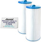Jacuzzi ProClear II 60 Sq Ft Replacement Filter Cartridge 6000-383AJ2, Fits 2002+ J-300 Series Hot Tubs - Hydro Filter with Twist-Off Cap, Premium Spa Water Filtration for Clean, Clear Waters - 2 Pack