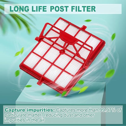Tondiamo Style P Filter Bundle Compatible with Aerus Lux Guardian Platinum Canister Vacuum Cleaner Carbon Pre and 1 Long Life After Filter with Handle