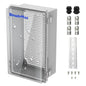 Outdoor Electrical Junction Box | IP67 Waterproof | Resistant ABS Material with Clear UV Coating Cover | Weatherproof Box for Outdoor, Garden, Deck, Patio