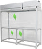 Air Flow Clean Bench Vertical Laminar Flow Hood Dust Free Room Workshop Particulate Filter with Aluminum Blade Fan 70x23x57in Working Area for Cleanliness Dust Free Work Console Desktop 110V