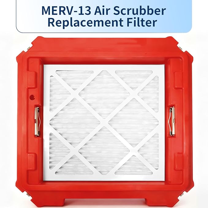 MERV-13 Filter Replacement Set for Commercial HEPA 550 Air Scrubber & Purifiers (Pack of 4)
