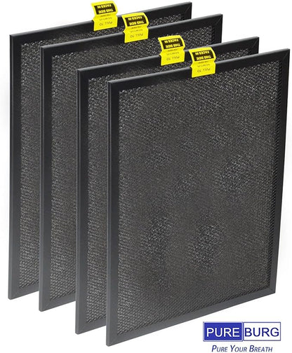 PUREBURG Replacement Pre-Filter Compatible with Santa Fe Compact2, Element2, Compact70, Phoenix D850 Dehumidifier,4-Pack (9 x 11 x 0.25)