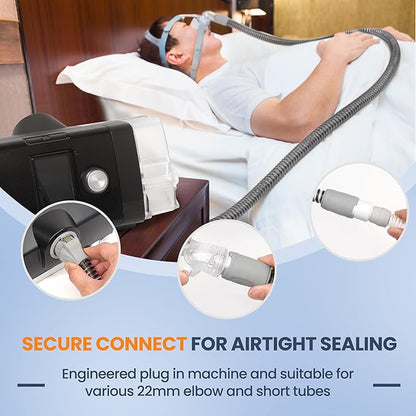 Improved Version Climate Line Air Hose & Water Chamber Compatible with Airsense 10 and Aircurve 10 Only, Comes with 44 PCS CPAP Filters - IDEAR Reusable CPAP Supplies Replacement Great-Value Bundle