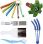 6 PCS Air Conditioning Fin Cleaner Set, Air Conditioner Fin Comb Straightener Tool, HVAC Coil Cleaning Brush for AC Radiator Evaporator Maintenance Clean Tool