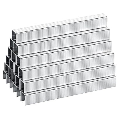 meite T-50 Staples, 1/2 Inch Heavy Duty Staples for Staple Gun, Galvanized 20 Gauge 3/8 Inch Crown Staple for Upholstery, Construction, Furniture (1 Case)