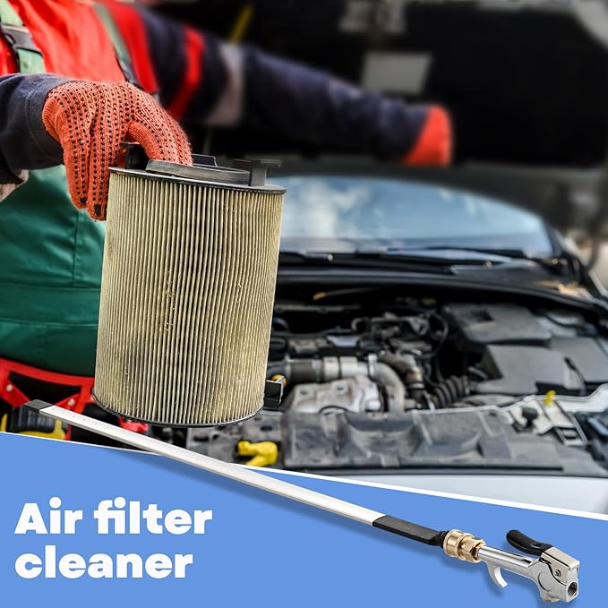 24" Air Filter, Radiator Cleaning Wand for High Efficiency Cooling Systems and Radiators, Water Air Cleaning Wands for Blow out Wash out Kit, Home Car Truck Power Washer Wand