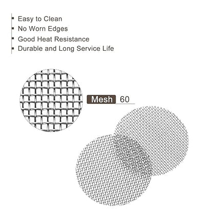 MECCANIXITY Pipe Screen Stainless Steel Screens, 5/8 Inch (15.8mm) Diameter for Pipe Filter, Pack of 100