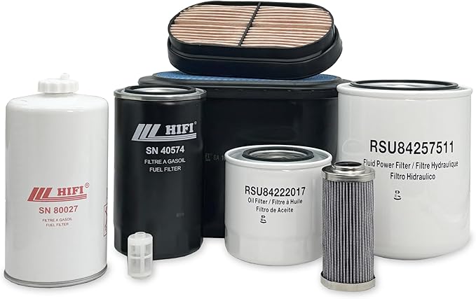 HERO Maintenance Filter Kit For New Holland WORKMASTER 75 Compact Tractor Filters Compatible With OEM 87037984 87037985 5096729 84534796 84348882 84328598 5194879 48188218 Tier 4B (2018-2020)