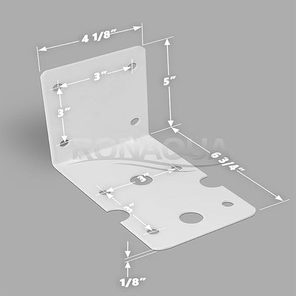 Housing Bracket for Whole House Big Blue 10-inch and 20-inch Filter Housings by Ronaqua WELL-MATCHED with 150061, FM-25W, BB-HB, AP-MB801 (Pack of 7)