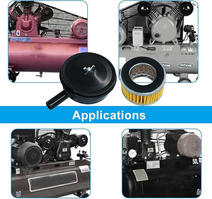 Zorfeter 20mm Threaded 1/2" PT Air Compressor Silencer Intake Noise Muffler Replacement, Air Filter Element Accessories Air Compressor Parts HE014A