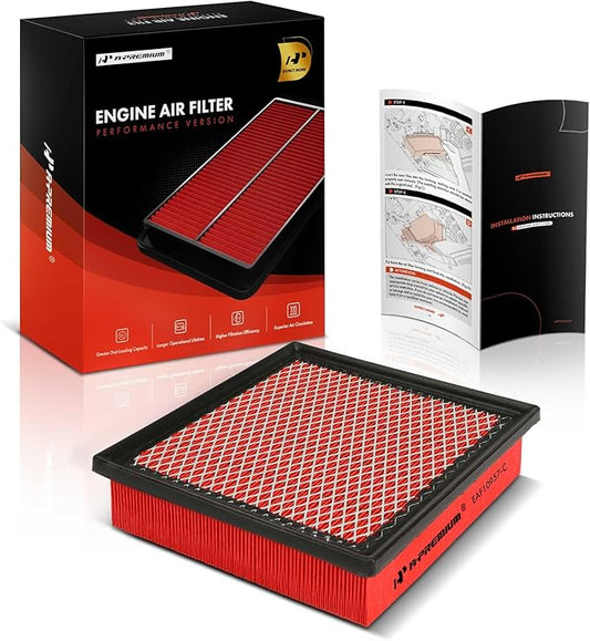 A-Premium High-performance, Pre-oiled Engine Air Filter Compatible with Jeep, Toyota, Lexus & Dodge - 2011-2021 Grand Cherokee, 2012-2017 Camry, Tacoma, Highlander, Sienna, RX350, Durango, ES350
