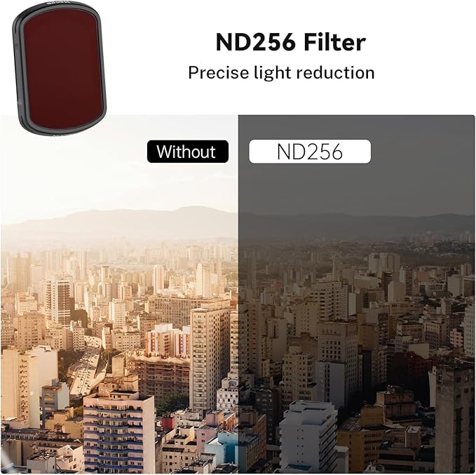 Haoge 3-Pack ND Filter Set for DJI Osmo Pocket 3,with ND8 ND64 ND256 Filters and LCD Screen Protector,Filter kit Vlog Video Accessory,Multi-Coated HD Optical Glass