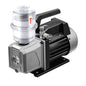 KF25 Oil Mist Filter, Vacuum Pump Exhaust Oil Mist Filter with 15.75 in Oil Drain Pipe, Oil Removal Up to 95%, Built-in Glass Fiber Filter Material, Vacuum Pump Filter for Industrial Production