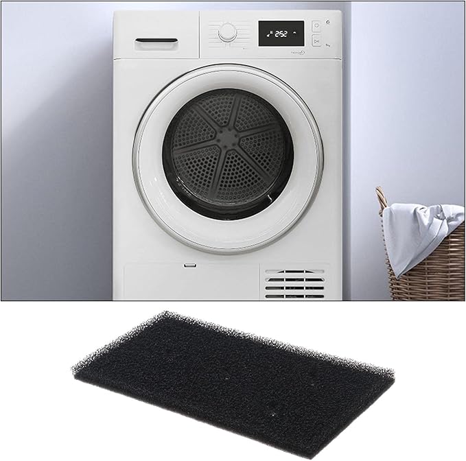 The Lord of the Tools 2Pcs Foam Sponge Filters Replacement 481010716911 8015250474909 Compatible with Whirlpool Filters Heat Pump Dryer Filter 230x115x 14mm