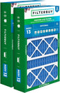 Filterbuy 15.75x27.63x3.50 Air Filter MERV 13 Optimal Smoke & Allergy Defense (2-Pack), Pleated HVAC AC Furnace Filters for AprilAire Space-Gard 104 & 2140 (Actual Size: 15.69 x 27.56 x 3.50)