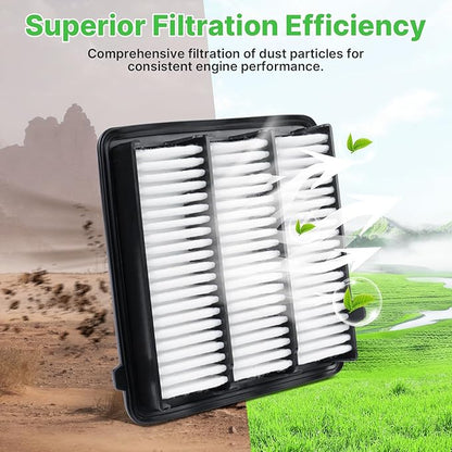 2PCS Engine Air Filter Fit for 2023-2025 2026 Honda CR-V CRV, 2022-2025 2026 Civic, 2023-2025 2026 Accord 2023 (All Fit L4 1.5L, Not Hybrid) Engine Filter Automotive Accessories# 1722064AA00
