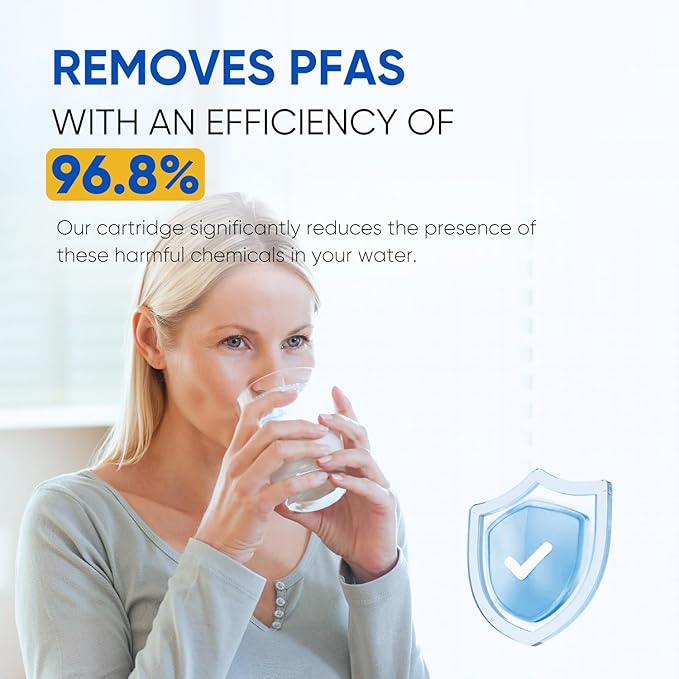 PUREPLUS NSF/ANSI 401, 53, 42 & NSF P473 Certified Replacement for HDX FMG-1, PL-100, WFC1201, PC75009, RWF1060, RWF0600A, 469991 Refrigerator Cartridge,2Pack