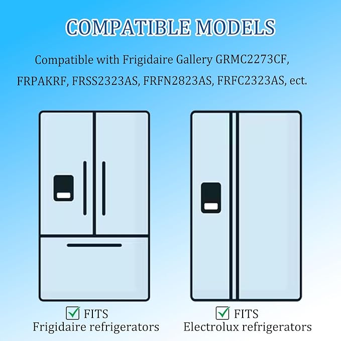 Pure Air AF-2 Air Filter Replacement for Frigidaire FRGPAAF2 - Compatible with Frigidaire Gallery & Electrolux - Removing Odors to Freshen up Air - 1.77x7.7 inch, 2 Packs