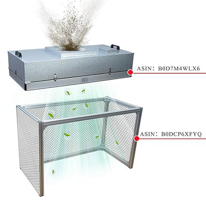 JJFFTAO，HEPA H14-Filter Laminar Flow Hood Updated FanFilter Unit（Include HEPA Filter）100/ISO Class 5 Cleanroom/Laboratory/Cleanroom/Mushroom Room, Laminar Air Flow Hood(46.2"x22.6"110V)