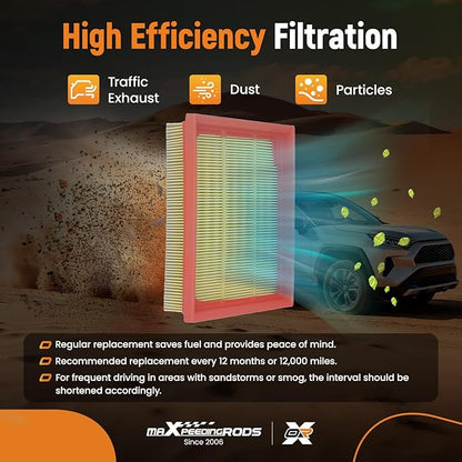 maXpeedingrods CA12813 Engine Air Filter for Ford Escape Maverick Full Hybrid EV-GAS FHEV 2.5L, for Lincoln Corsair Plug-In Hybrid EV-GAS PHEV, Replacement for FA1948, AF1502