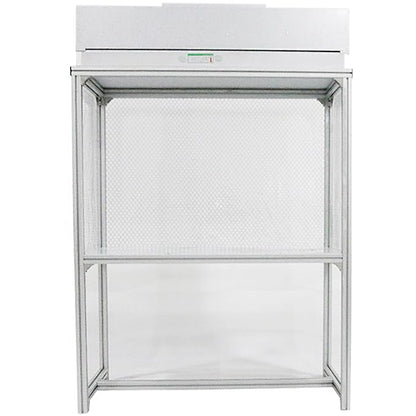 Air Flow Clean Bench Vertical Laminar Flow Hood Dust Free Room Workshop Particulate Filter with Aluminum Blade Fan 47x23x59in Working Area for Cleanliness Dust Free Work Console Desktop 110V