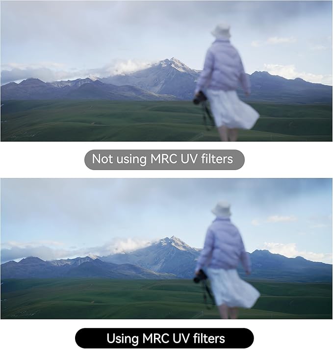7artisans Nano Magnetic Filter UV Filter ND Light Reduction Filter/CPL Polarization Filter/GND Gradient Filter/Black Mist 1/4 Portrait Photography Filter Suitable for Lens(77mm MRCUV)