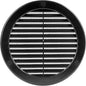 Vent Systems 6" Inch (Opening Dimensions) - Pack of 100 - Black Soffit Vent Cover - Plastic Round Air Vent Grille - Built-in Mesh Screen - HVAC Register Louver for Bathroom, Home, Kitchen