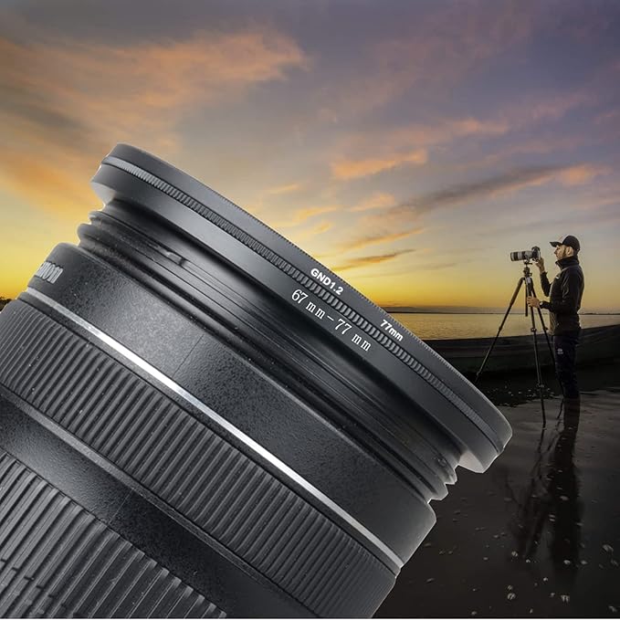 52mm to 72mm Step-Up Ring Filter Adapter,for All Brands UV ND CPL, Metal Ring Step-Up Rings Adapter Filter (52mm-72mm)