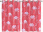 2 Panel Kitchen Cafe Curtains, Desert Camel Sunlight Filtering Nature Air Through, Home Decor Window Covering Tier Curtains for Living Room 104W x 63L inch Summer Sand Camel Animal Vintage Pink