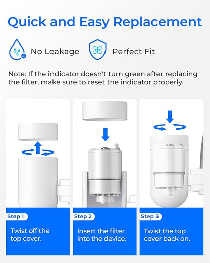 Waterdrop RF3375 NSF Certified Water Filter, Replacement for Pur® PUR® PLUS RF3375 (RF33752V2) Faucet Water Filter (Pack of 3),Model No.: WD-C08B