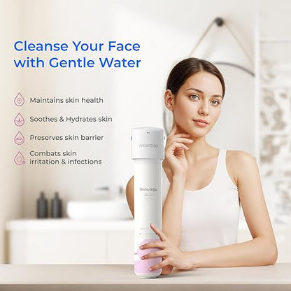Waterdrop BFU1 Water Filter for Bathroom for Face Care, Soft Water, Strontium-enriched, Reduce 99.9% of Harmful Substance in Bathroom Sink Faucet, Reduces Skin Redness and Irritation