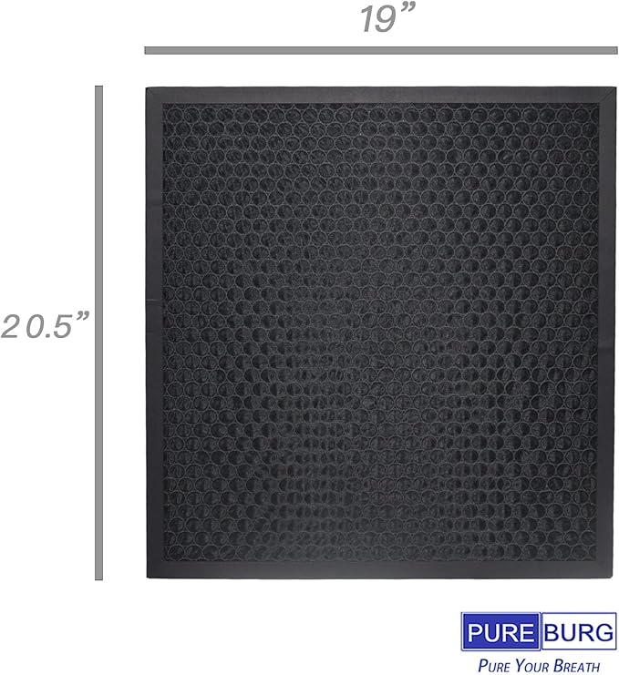 PUREBURG Replacement Activated Carbon Filter Compatible with Dri-Eaz DefendAir HEPA 700 Air Scrubber, 4-Pack For Air Purifier Clean VOCs Odor