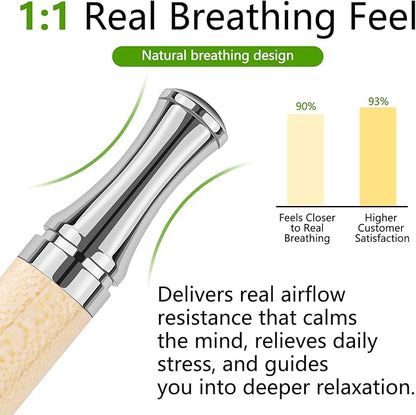 ASTOFLI Adult Quit Smoking Breathing Necklace: Adjustable Air Inhaler Stop Smoking Aids Fidget for Stress Anxiety Relief Smokless Inhaler - Air Outlet Breathing Necklace to Quit Smoking and Vape