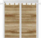 Light Brown Wood Grain Bedroom Curtains 72 Inch Length, Window Curtains Tab Top, Western Farmhouse Barn Door Light Filtering Window Treatments Drapes 52"x72" 2 Panel