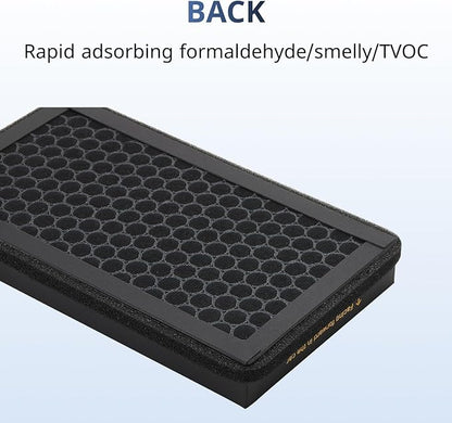 Tesla Model 3/Y HEPA Cabin Air Filter 2 Pack - PM2.5 Activated Carbon Replacement for Model 3 Model Y (2016-2025) H13 True HEPA