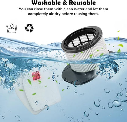 VIEWALL Filter Replacement for Shark Stratos IZ540H, IZ562H, IZ840H, IZ862H, UZ565H, UZ865H, IZ560H, UZ815H Cordless Vacuum, Part XFFKIZ700 & XPSMFIZ700, 2 HEPA 4 Foam Felt Filter