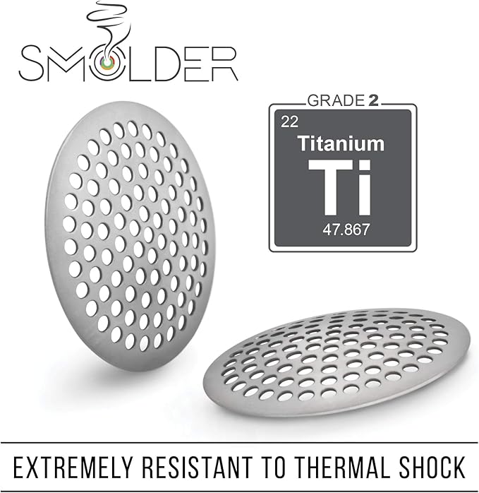 One Inch (1.0") Titanium Rigid Concave Filters - Utility Screens (5 Pack)