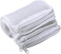 Segarty Filter Media Bags, 10PCS 11.7x7.8 Inch Aquarium Nylon Mesh Bags with Plastic Zipper, Fish Tank White Net Bags for Pellet Carbon, Bio Balls, Ceramic Rings, Ammonia Remover