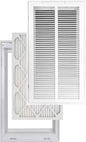 Venti Air 12" X 24" Steel Return Air Filter Grille with MERV 11 Filter Pre-Installed - Removable Face/Door for 1 inch Filters - HVAC Duct Cover Grill [Outer Dimension: 14.5"W X 26.5" H]