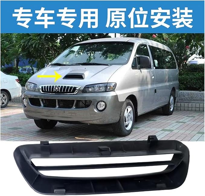 Compatible With Hyundai H1 Starex SVX 1997-2007 Car Air Flow Intake Vent Bonnet Cap Car Front Hood Scoop Cover Trim 86411-4A011