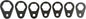 OEMTOOLS 87165 7 Piece 3/8” Drive Offset Oil Filter Socket Removal Set, Green and Black Oil Filter Removal Tool Set, Oil Change Tools for Mechanics