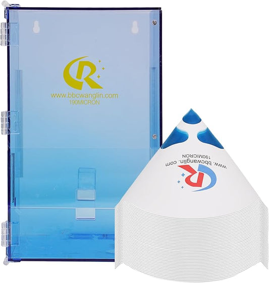 Paint Strainer Dispenser Kit System with Large Strainers 180 pcs