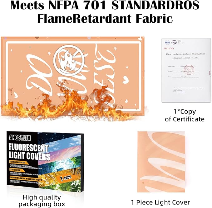 Fluorescent Light Covers - Classroom Covers for Ceiling Lights, 1 PCS 4 x 2 Feet Magnetic Light Filters, Classroom, Office Decor (Do Your Best)