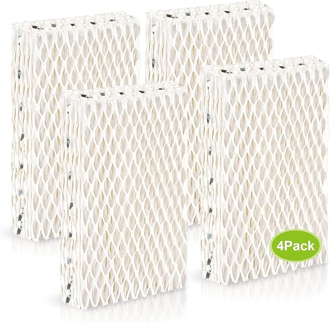 4 Pack WF813 Humidifier Filters Wick Replacement Compatible with ReliOn RCM-832 RCM-832N WF813 DH832 ProCare PCWF813 Equate EQWF813 EQ-2119-UL Duracraft DH-830 Cool Mist Humidifier Filters
